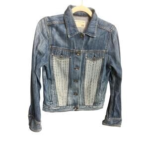 rag & bone Denim Jacket Y2K Grunge Punk Rock XS Streetwear Button USA Cotton